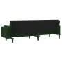Sofá cama de 2 plazas con dos almohadas terciopelo verde oscuro de , Sofás - Ref: Foro24-375849, Precio: 271,87 €, Descuento: %