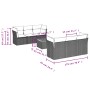 Set de sofás de jardín 7 piezas con cojines ratán PE gris de , Conjuntos de jardín - Ref: Foro24-3223491, Precio: 406,71 €, D...