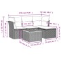 Set de muebles de jardín 5 pzas y cojines ratán sintético negro de , Conjuntos de jardín - Ref: Foro24-3223606, Precio: 258,6...