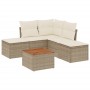 Juego de sofás jardín con cojines 6 pzas ratán sintético beige de , Conjuntos de jardín - Ref: Foro24-3223671, Precio: 325,28...