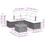 Set de muebles de jardín 6 pzas y cojines ratán sintético gris de , Conjuntos de jardín - Ref: Foro24-3223673, Precio: 296,95...