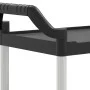 Carrito de 3 niveles aluminio negro 81x41x92 cm de , Carros de cocina y comedor - Ref: Foro24-30320, Precio: 70,60 €, Descuen...