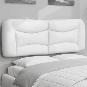 Cabecero de cama acolchado cuero sintético blanco 120 cm de , Cabeceros y pies de cama - Ref: Foro24-374569, Precio: 74,98 €,...
