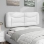 Cabecero de cama acolchado cuero sintético blanco 120 cm de , Cabeceros y pies de cama - Ref: Foro24-374569, Precio: 75,92 €,...
