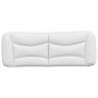 Cabecero de cama acolchado cuero sintético blanco 120 cm de , Cabeceros y pies de cama - Ref: Foro24-374569, Precio: 75,92 €,...