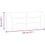 Cabecero de cama acolchado cuero sintético blanco 120 cm de , Cabeceros y pies de cama - Ref: Foro24-374569, Precio: 75,92 €,...