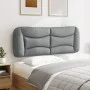 Padded headboard light gray fabric 140 cm by , Headboards and footboards - Ref: Foro24-374576, Price: 55,76 €, Discount: %