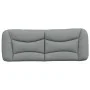 Padded headboard light gray fabric 140 cm by , Headboards and footboards - Ref: Foro24-374576, Price: 55,76 €, Discount: %