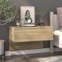 Mesita de noche de pared 2 uds color roble Sonoma de vidaXL, Mesitas de noche - Ref: Foro24-810942, Precio: 52,57 €, Descuent...