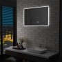 Espejo de baño con LED, sensor táctil y reloj 100x60 cm de vidaXL, Espejos - Ref: Foro24-144739, Precio: 134,70 €, Descuento: %