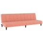 Sofá cama de 2 plazas terciopelo rosa de , Sofás - Ref: Foro24-375767, Precio: 241,44 €, Descuento: %