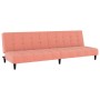 Sofá cama de 2 plazas terciopelo rosa de , Sofás - Ref: Foro24-375767, Precio: 236,40 €, Descuento: %