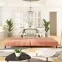 Sofá cama de 2 plazas terciopelo rosa de , Sofás - Ref: Foro24-375767, Precio: 241,44 €, Descuento: %