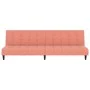Sofá cama de 2 plazas terciopelo rosa de , Sofás - Ref: Foro24-375767, Precio: 241,44 €, Descuento: %