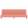 Sofá cama de 2 plazas terciopelo rosa de , Sofás - Ref: Foro24-375767, Precio: 236,40 €, Descuento: %