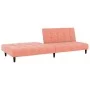 Sofá cama de 2 plazas terciopelo rosa de , Sofás - Ref: Foro24-375767, Precio: 241,44 €, Descuento: %