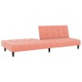 Sofá cama de 2 plazas terciopelo rosa de , Sofás - Ref: Foro24-375767, Precio: 236,40 €, Descuento: %