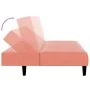 Sofá cama de 2 plazas terciopelo rosa de , Sofás - Ref: Foro24-375767, Precio: 241,44 €, Descuento: %