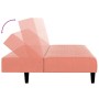 Sofá cama de 2 plazas terciopelo rosa de , Sofás - Ref: Foro24-375767, Precio: 236,40 €, Descuento: %