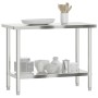 Mesa de trabajo de cocina acero inoxidable 110x55x85 cm de , Restauración - Ref: Foro24-376455, Precio: 149,75 €, Descuento: %