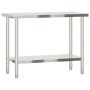Mesa de trabajo de cocina acero inoxidable 110x55x85 cm de , Restauración - Ref: Foro24-376455, Precio: 149,75 €, Descuento: %