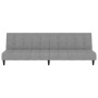 Sofá cama de 2 plazas terciopelo gris claro de , Sofás - Ref: Foro24-375763, Precio: 231,15 €, Descuento: %