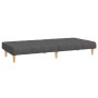 Sofá cama de 2 plazas tela gris oscuro de , Sofás - Ref: Foro24-375827, Precio: 248,00 €, Descuento: %