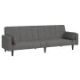 Sofá cama de 2 plazas con dos almohadas tela gris claro de , Sofás - Ref: Foro24-375833, Precio: 281,59 €, Descuento: %