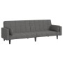 Sofá cama de 2 plazas con dos almohadas tela gris claro de , Sofás - Ref: Foro24-375833, Precio: 286,56 €, Descuento: %