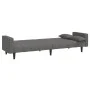 Sofá cama de 2 plazas con dos almohadas tela gris claro de , Sofás - Ref: Foro24-375833, Precio: 281,59 €, Descuento: %