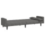 Sofá cama de 2 plazas con dos almohadas tela gris claro de , Sofás - Ref: Foro24-375833, Precio: 286,56 €, Descuento: %