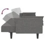 2-seater sofa bed with two pillows in light gray fabric by , Sofas - Ref: Foro24-375833, Price: 281,59 €, Discount: %