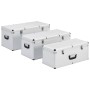 Cajas de almacenamiento 3 unidades aluminio plateado de vidaXL, Cajas de herramientas - Ref: Foro24-91852, Precio: 213,90 €, ...