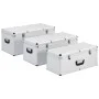 Cajas de almacenamiento 3 unidades aluminio plateado de vidaXL, Cajas de herramientas - Ref: Foro24-91852, Precio: 209,95 €, ...