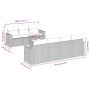 Set de sofás de jardín 8 pzas y cojines ratán sintético gris de , Conjuntos de jardín - Ref: Foro24-3218720, Precio: 479,15 €...