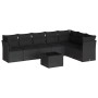 Set de sofás de jardín 8 piezas y cojines ratán sintético negro de , Conjuntos de jardín - Ref: Foro24-3249584, Precio: 520,1...