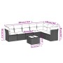 Set de sofás de jardín 8 piezas y cojines ratán sintético negro de , Conjuntos de jardín - Ref: Foro24-3249584, Precio: 520,1...