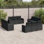 Set de sofás de jardín 12 piezas cojines ratán sintético negro de , Conjuntos de jardín - Ref: Foro24-3218755, Precio: 872,08...