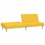 Sofá cama de 2 plazas tela amarillo de , Sofás - Ref: Foro24-375831, Precio: 233,72 €, Descuento: %