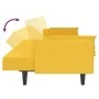 Sofá cama de 2 plazas con dos almohadas tela color amarillo de , Sofás - Ref: Foro24-375838, Precio: 281,01 €, Descuento: %
