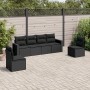 Set de sofás de jardín 6 piezas y cojines ratán sintético negro de , Conjuntos de jardín - Ref: Foro24-3218795, Precio: 373,8...