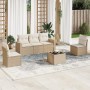 Juego de sofás jardín con cojines 6 pzas ratán sintético beige de , Conjuntos de jardín - Ref: Foro24-3218788, Precio: 368,86...