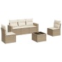 Juego de sofás jardín con cojines 6 pzas ratán sintético beige de , Conjuntos de jardín - Ref: Foro24-3218788, Precio: 368,86...