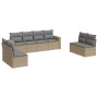 Juego de sofás de jardín con cojines beige 8 pzas ratán PE de , Conjuntos de jardín - Ref: Foro24-3218839, Precio: 460,61 €, ...