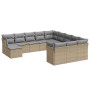 Set de sofás de jardín 12 pzas y cojines ratán sintético marrón de , Conjuntos de jardín - Ref: Foro24-3250468, Precio: 795,7...