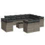 Set sofás de jardín con cojines 13 piezas ratán sintético gris de , Conjuntos de jardín - Ref: Foro24-3218540, Precio: 815,37...
