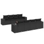 Set de sofás de jardín 8 piezas y cojines ratán sintético negro de , Conjuntos de jardín - Ref: Foro24-3257693, Precio: 609,9...