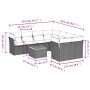 Set de muebles de jardín 9 pzas y cojines ratán sintético gris de , Conjuntos de jardín - Ref: Foro24-3223533, Precio: 516,09...