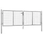 Gartentor aus verzinktem Stahl Silber 306x125 cm von vidaXL, Gartentore - Ref: Foro24-144761, Preis: 262,62 €, Rabatt: %