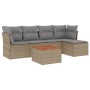 Juego de sofás jardín con cojines 6 pzas ratán sintético beige de , Conjuntos de jardín - Ref: Foro24-3223616, Precio: 325,74...